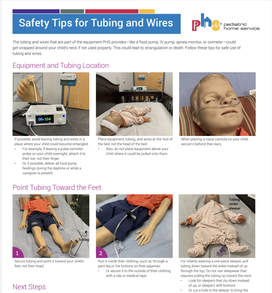 Safety Tips for Tubing and Wires (PDF)